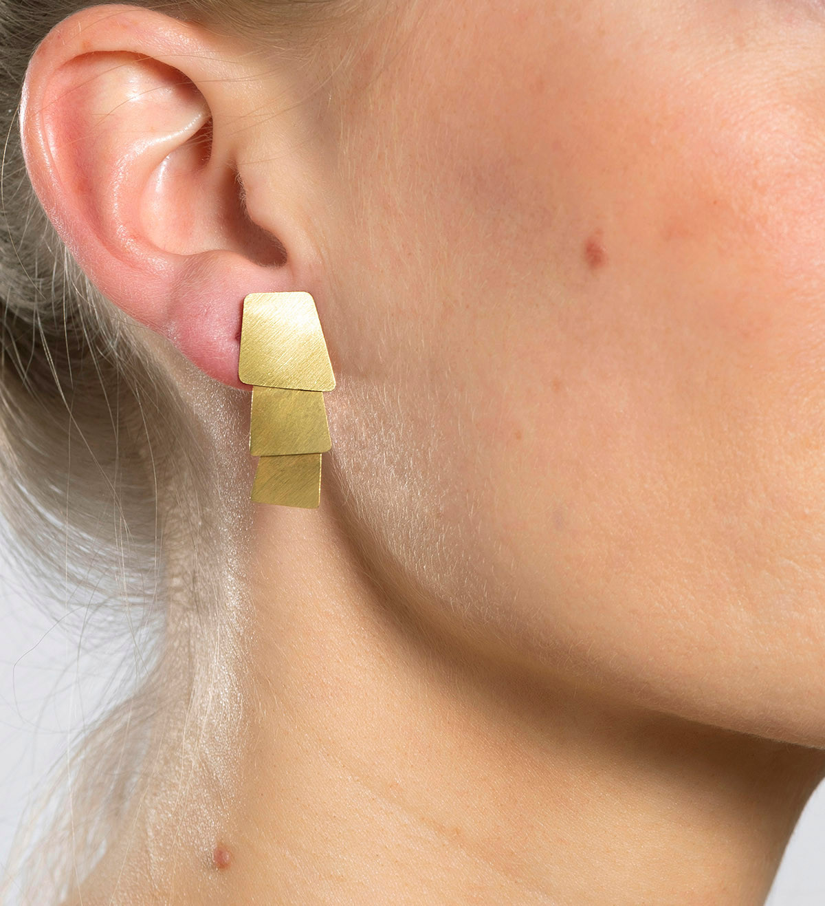 18k gold earrings Aire 30mm