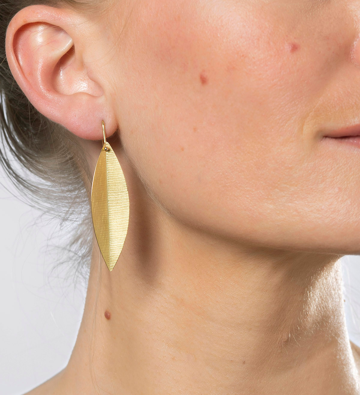 18k gold earrings Baladre 50mm