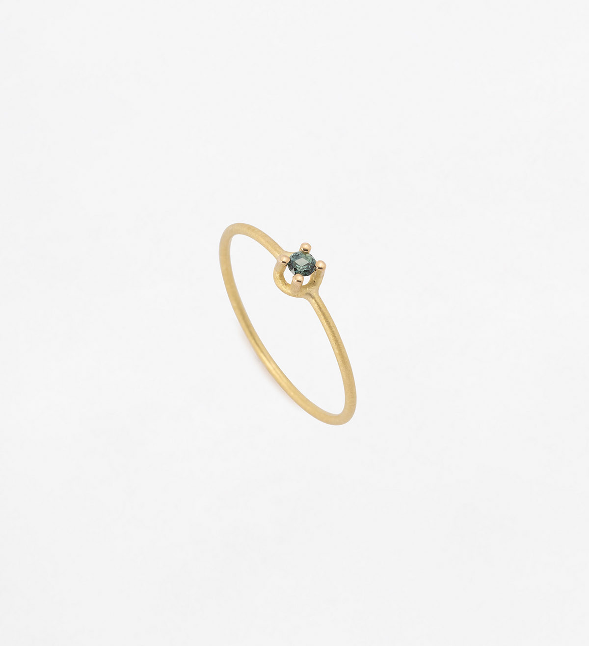 Solitario oro y zafiro azul Wennick-Lefèvre 0,07ct