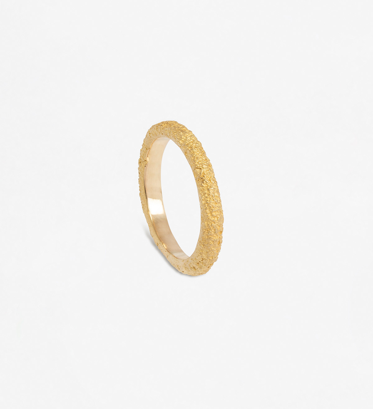 18k gold ring Nius 2mm men