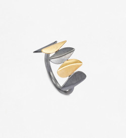 18k gold and silver ring Creta