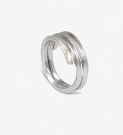 18k gold and silver ring Pinassa for man