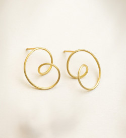 18k gold earrings Gargot 1 motif 20mm