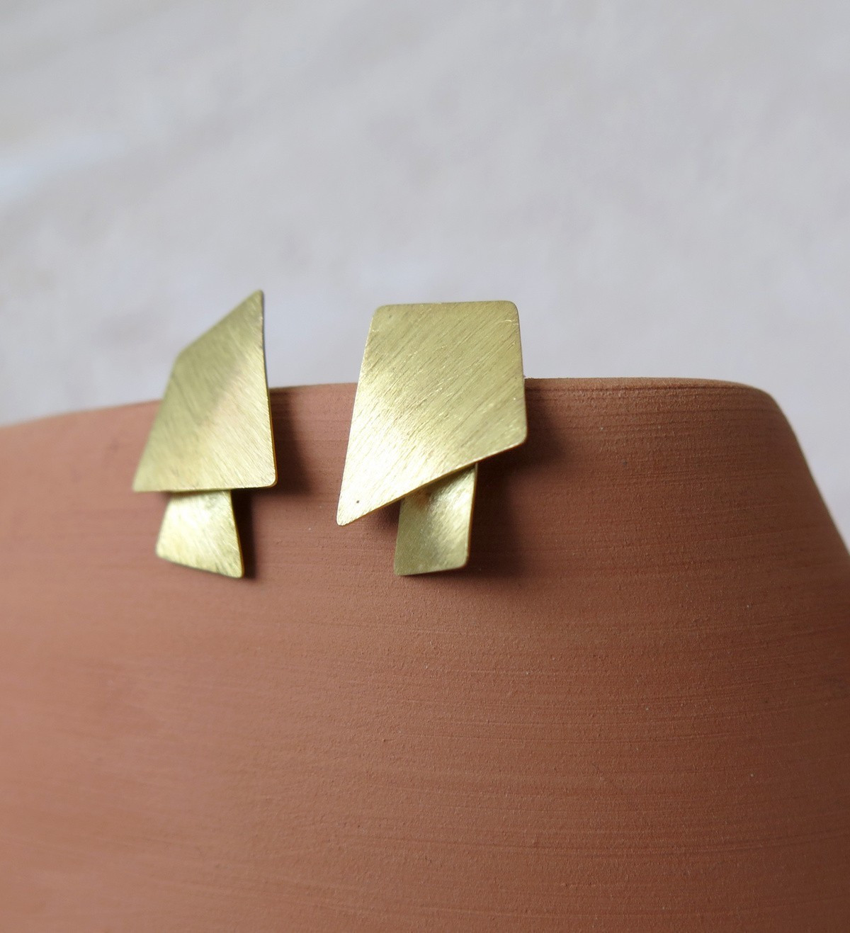 18k gold earrings Aire 20mm