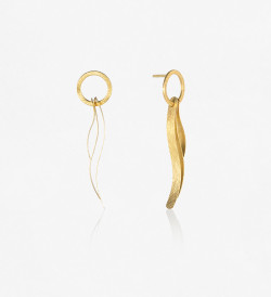 18k gold earrings Posidònia 45mm