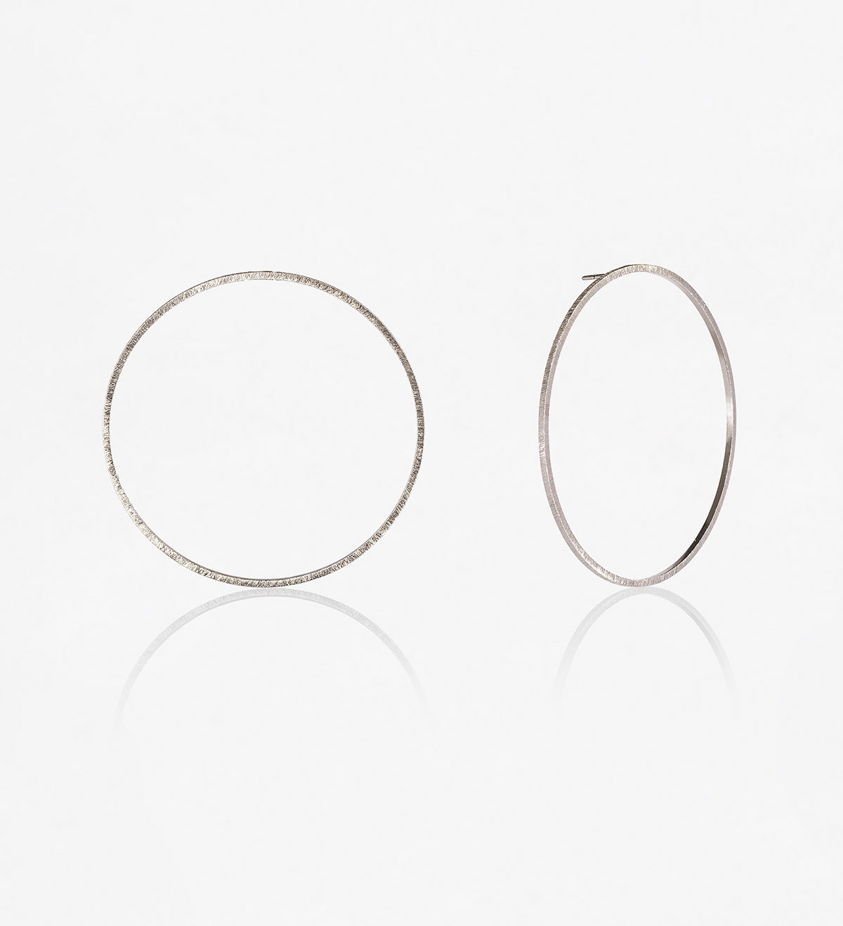 Silver earrings Fil Pla 55mm