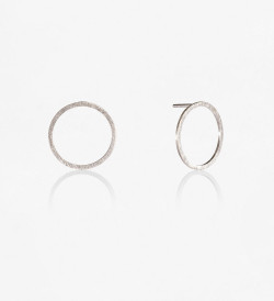 Silver earrings Fil Pla 18mm