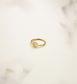 Anillo oro Flô 8mm y diamante 0,025ct