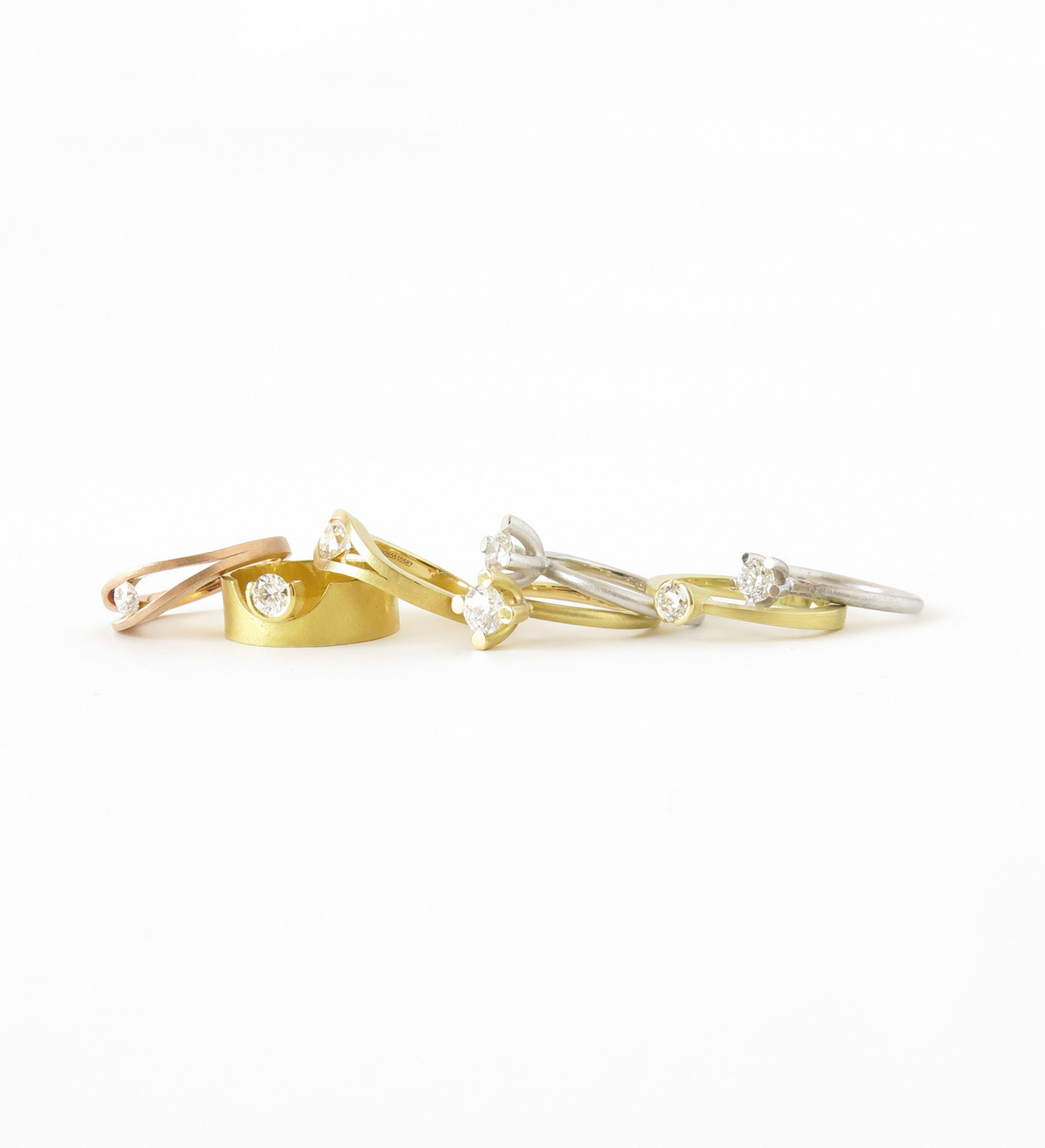 Solitario oro blanco con diamante 0,61ct VS1 F