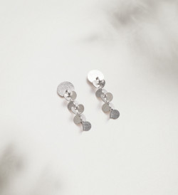 Pendientes Papallones plata  30mm