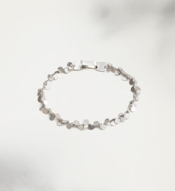 Brazalete plata Papallones 19cm