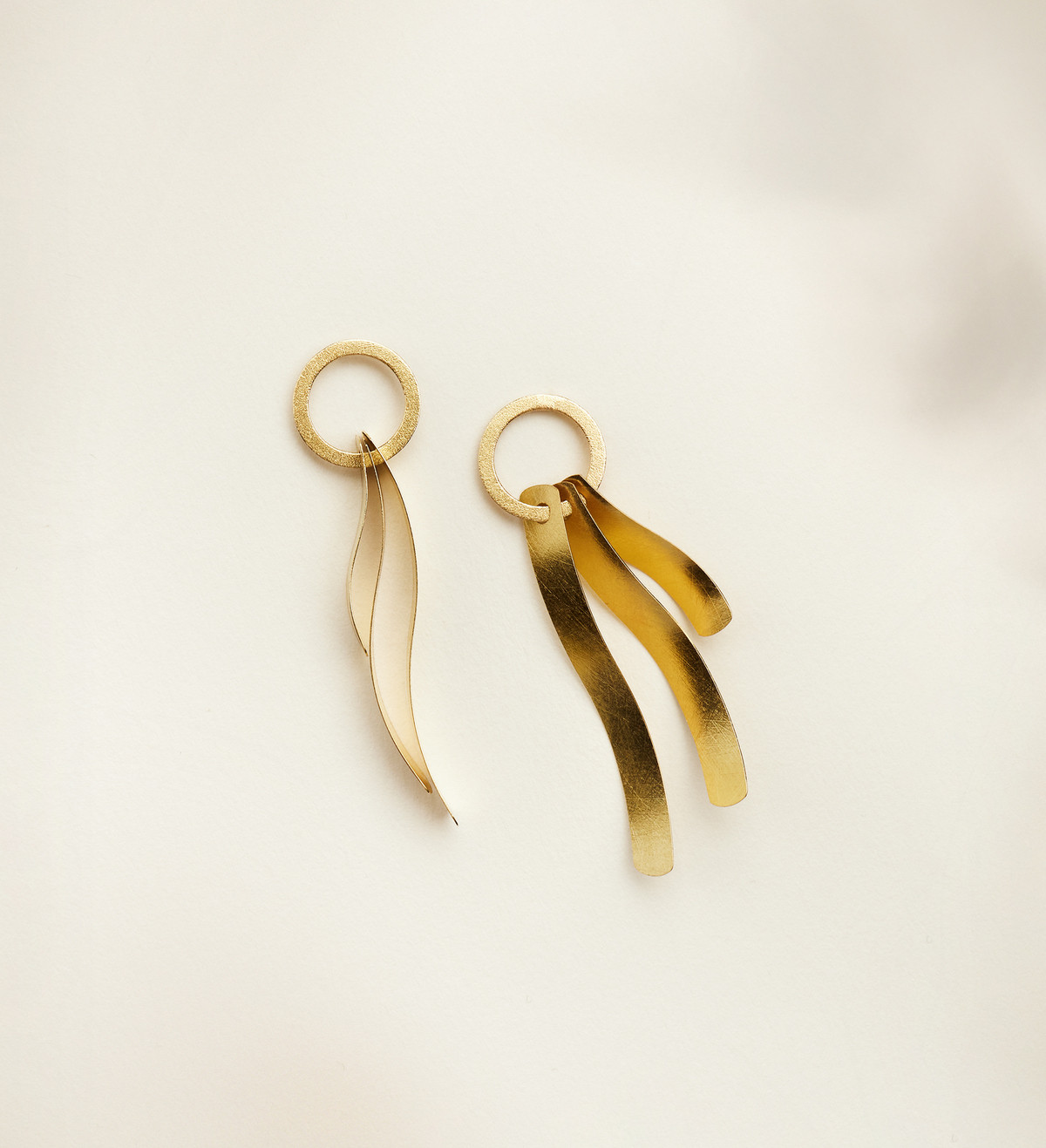 Pendientes oro Posidònia 50mm