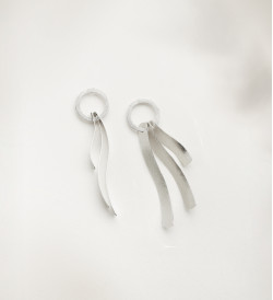 Pendientes plata Posidònia 50mm