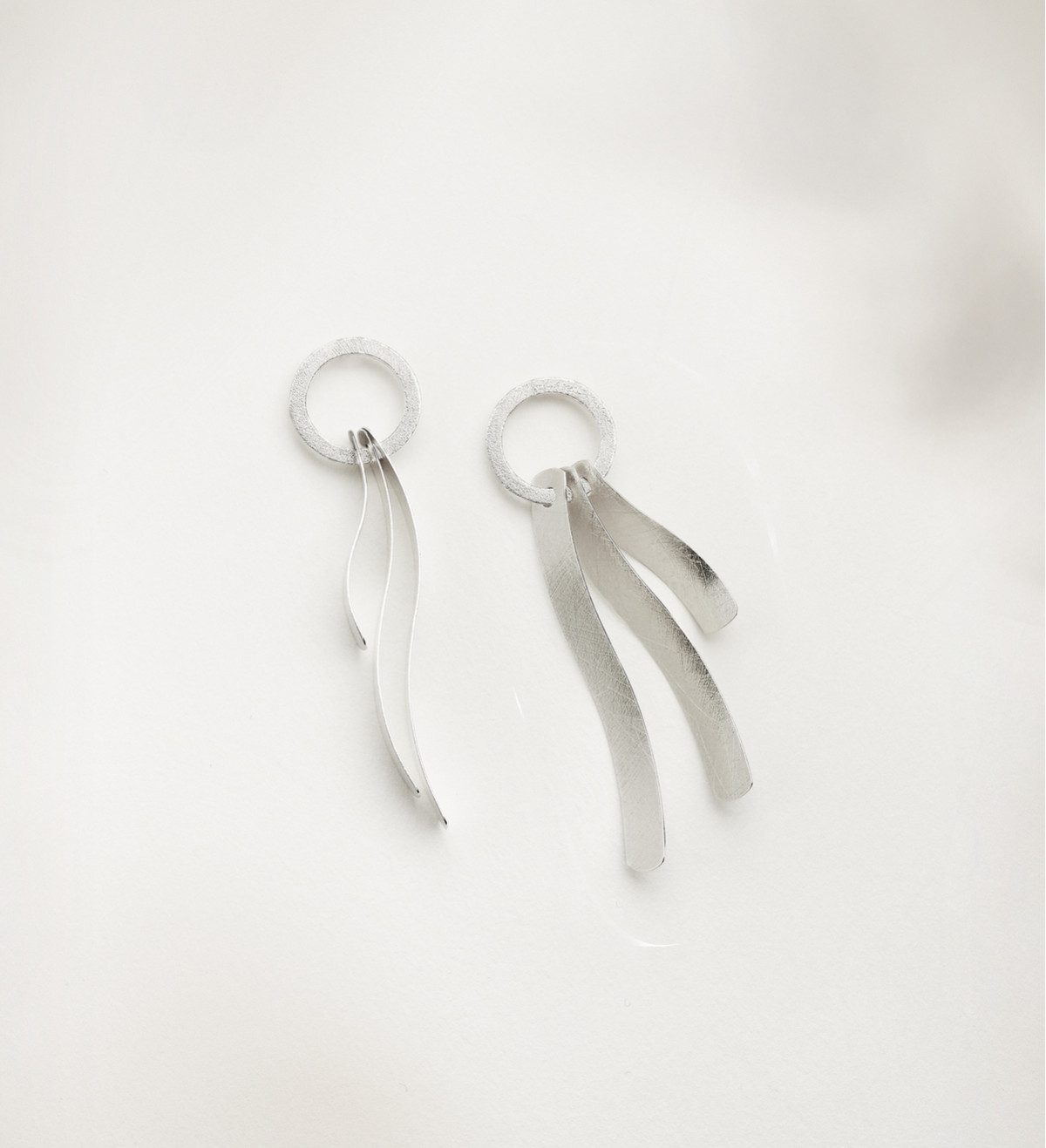 Pendientes plata Posidònia 50mm