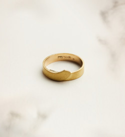 Anillo oro amarillo Posidonia 4mm