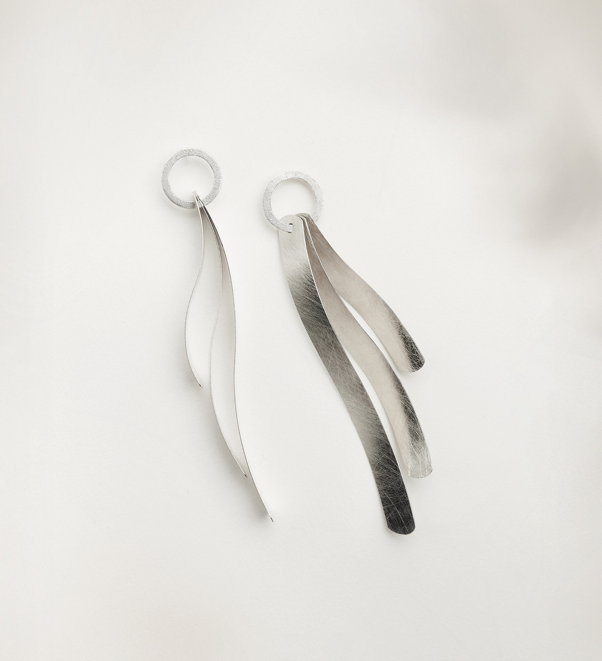 Pendientes plata Posidònia 80mm