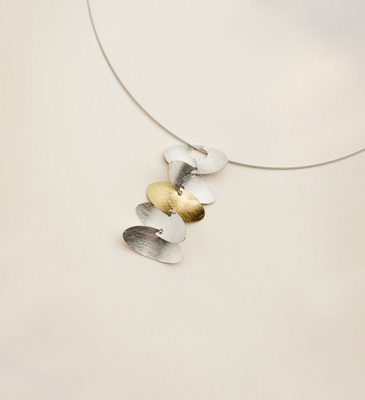 Colgante oro y plata Samoa 40mm