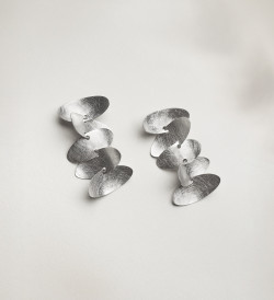 Pendientes plata Samoa 45mm