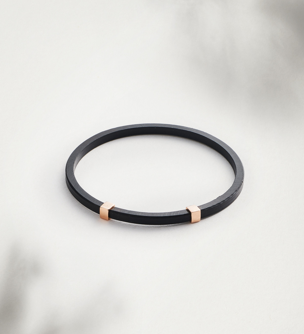 Braçalet or rosa i cautxú Dauet