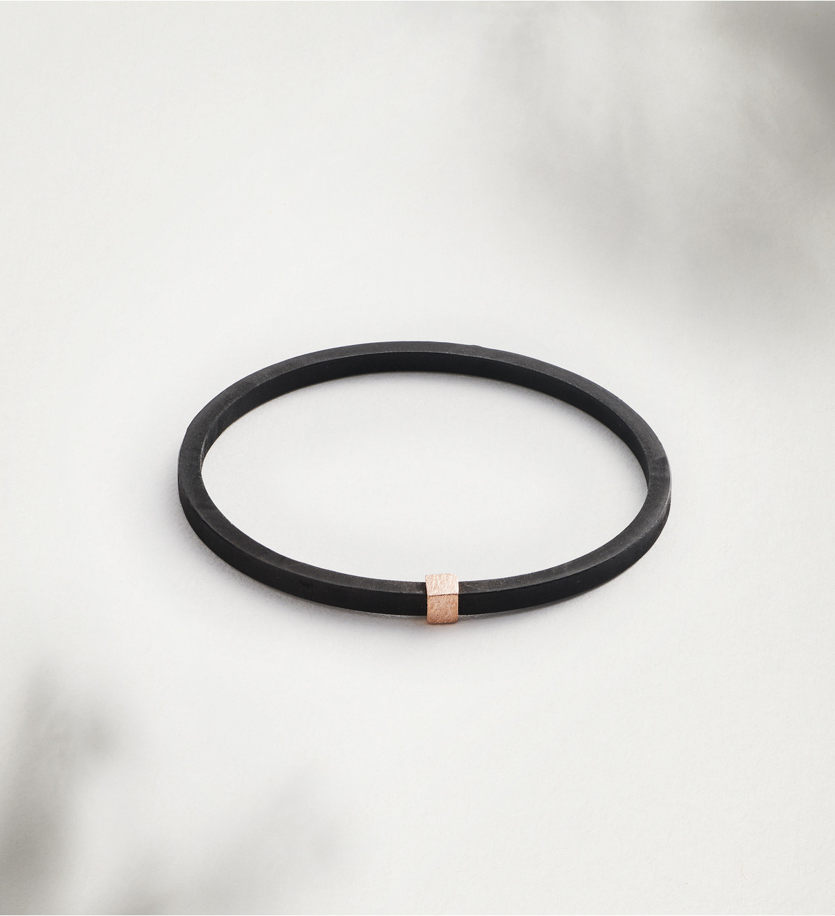 Braçalet or rosa i cautxú Dauet