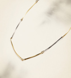 Collar oro y titanio Pinassa 43.5cm