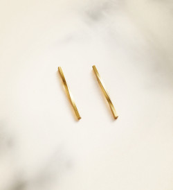 Pendientes oro Pinassa 20mm