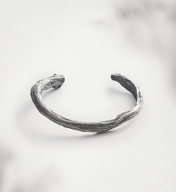 Brazalete plata Romaní abierto grueso