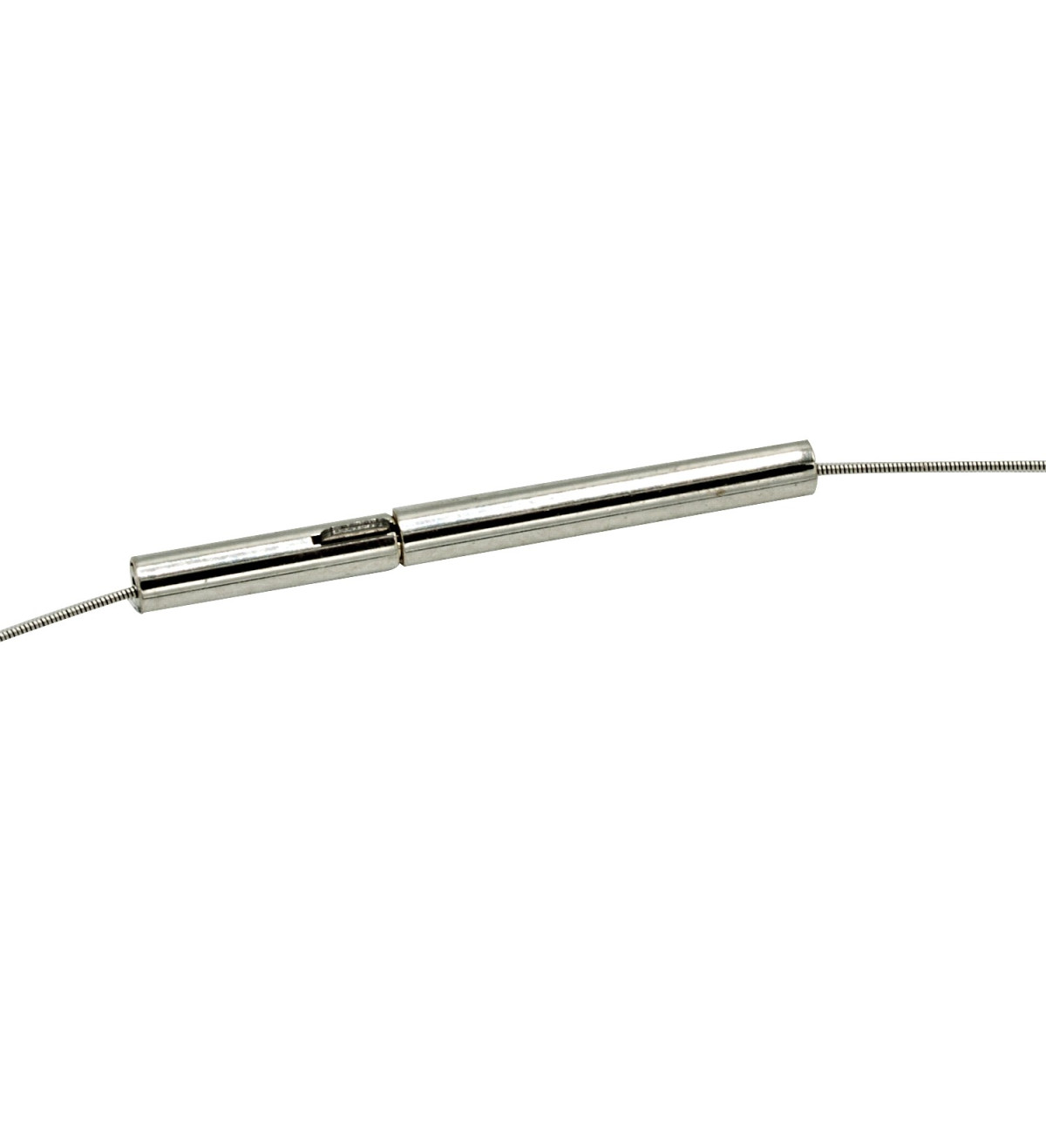 Cable plata 1 fil de 38 cm doble clip