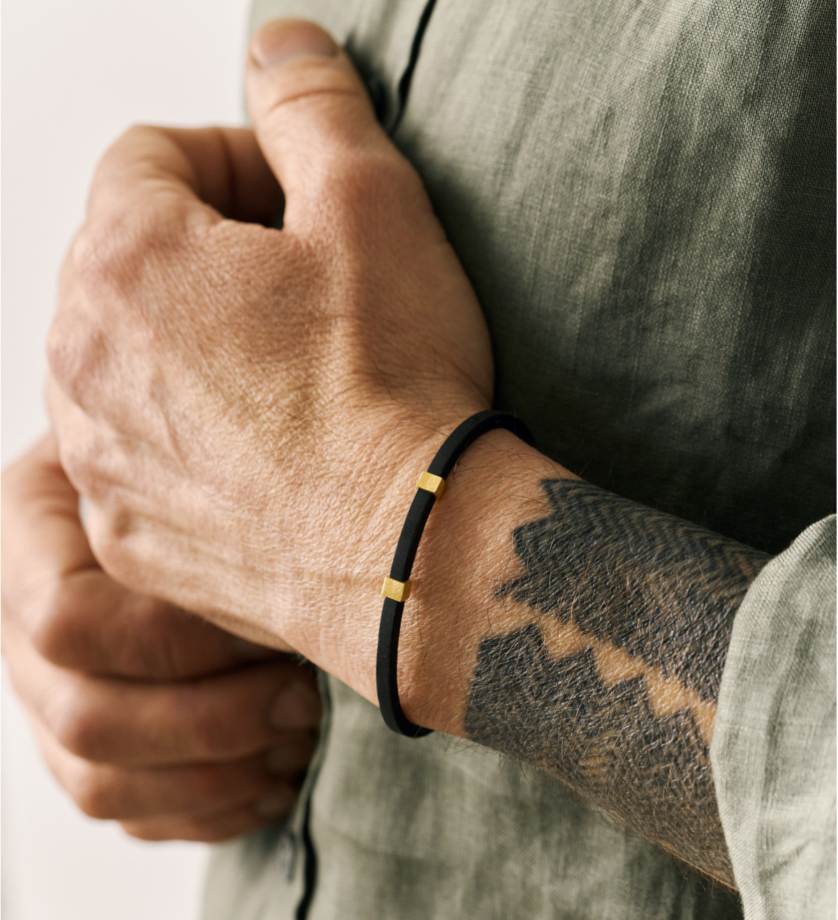 Braçalet or i cautxú Dauet 2 pcs