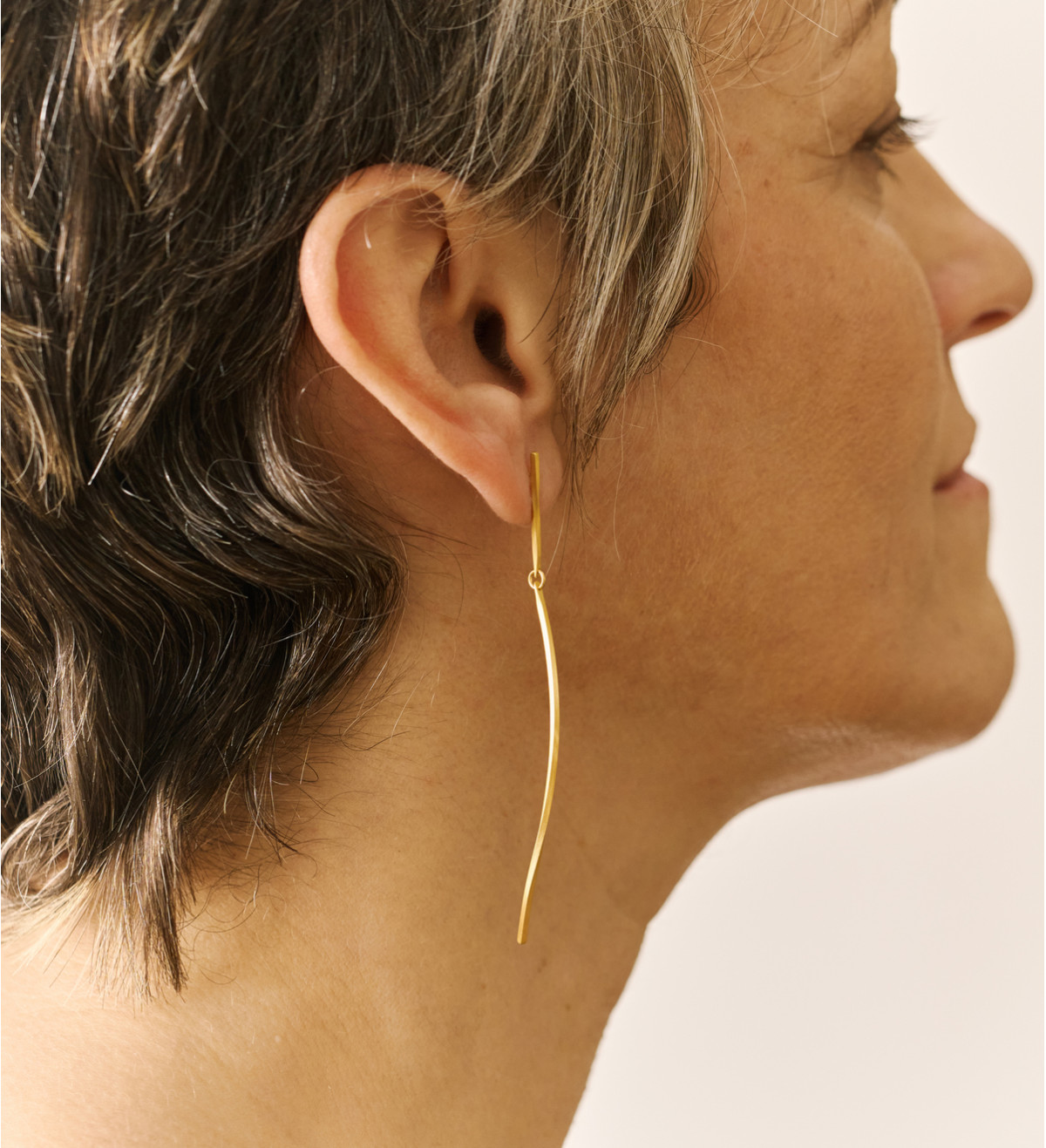 Pendientes oro Pinassa 80mm