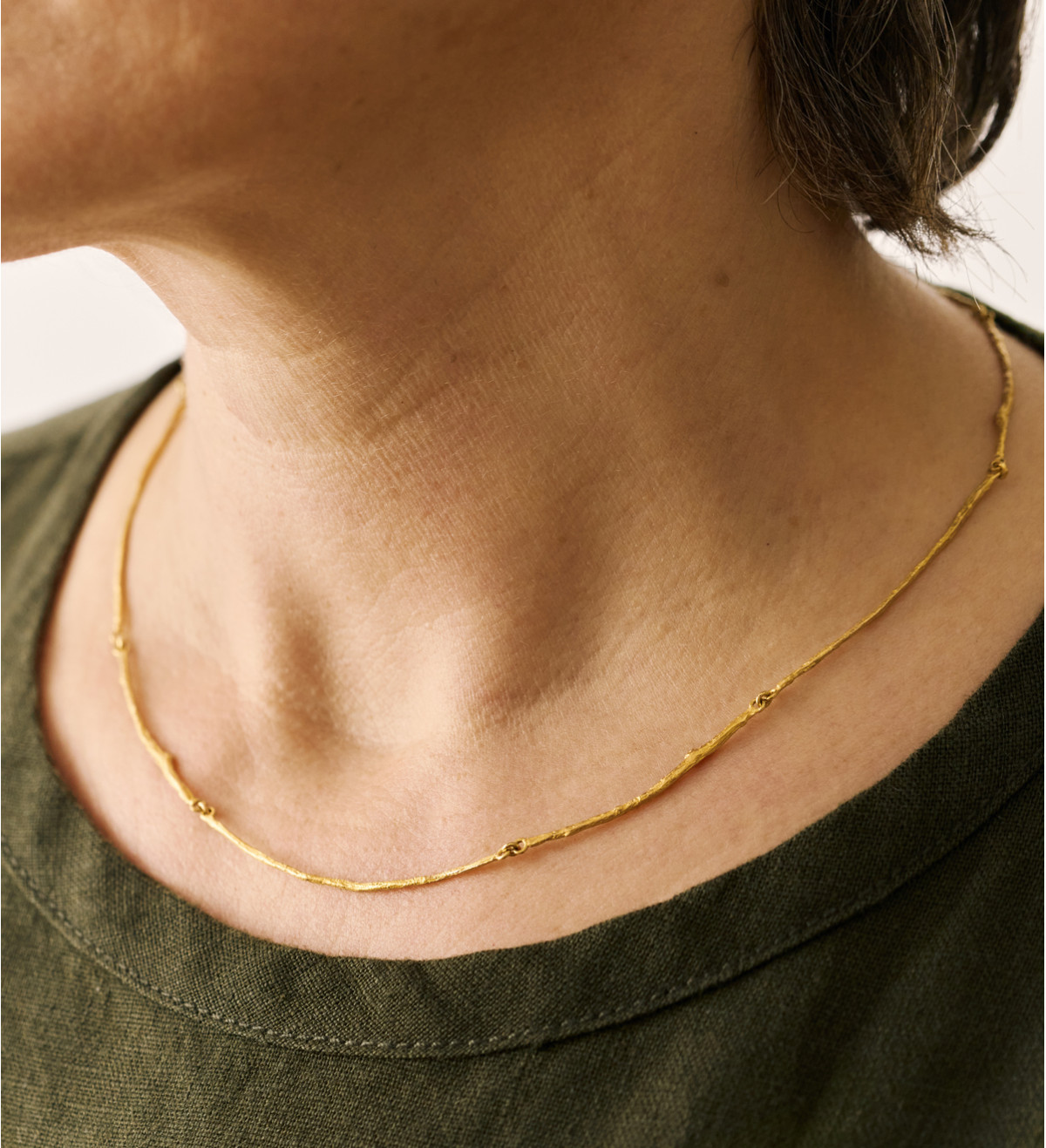 Collar oro 18q Romaní 9 piezas 45cm