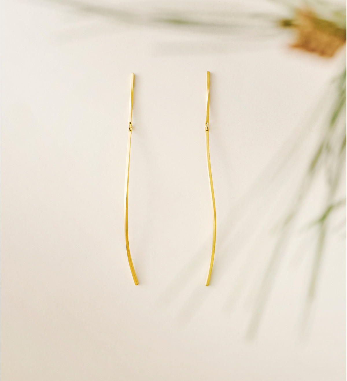 Pendientes oro Pinassa 55mm