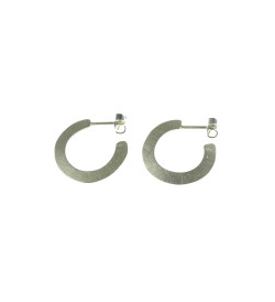 Silver earrings Masai 25mm