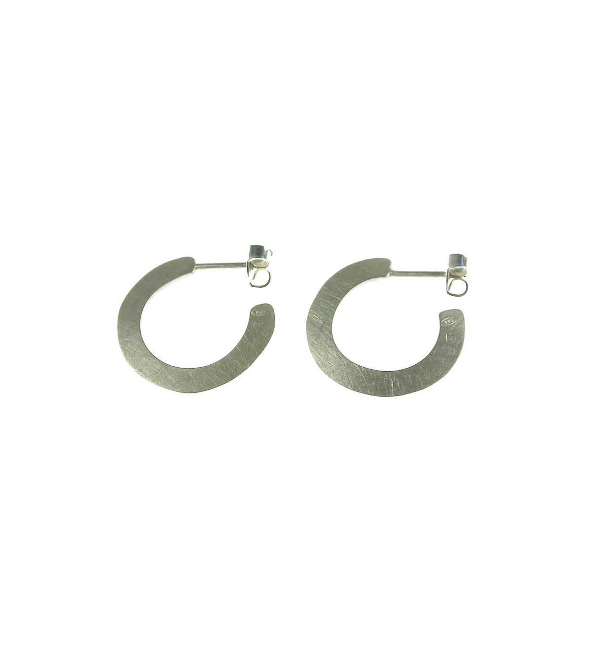Silver earrings Masai 25mm