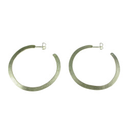 Silver earrings Masai 50mm