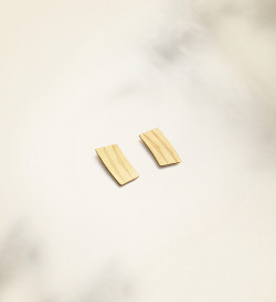18k gold Traces earrings 15mm
