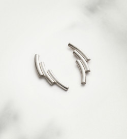 Pendientes plata Flux 36mm
