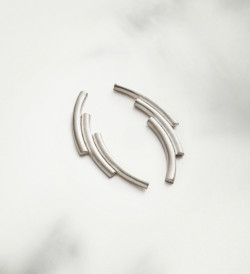 Pendientes plata Flux 50mm