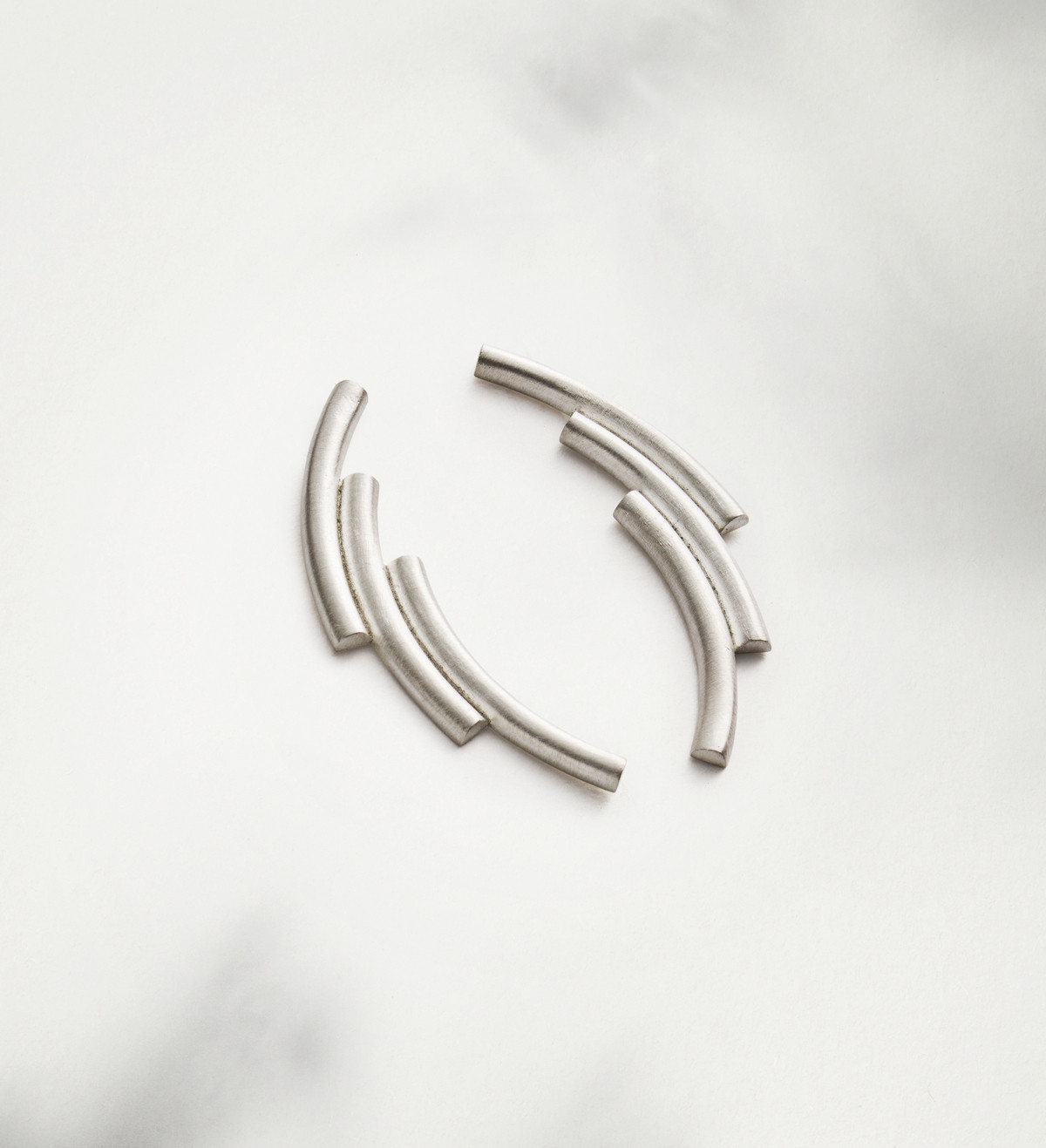 Pendientes plata Flux 50mm