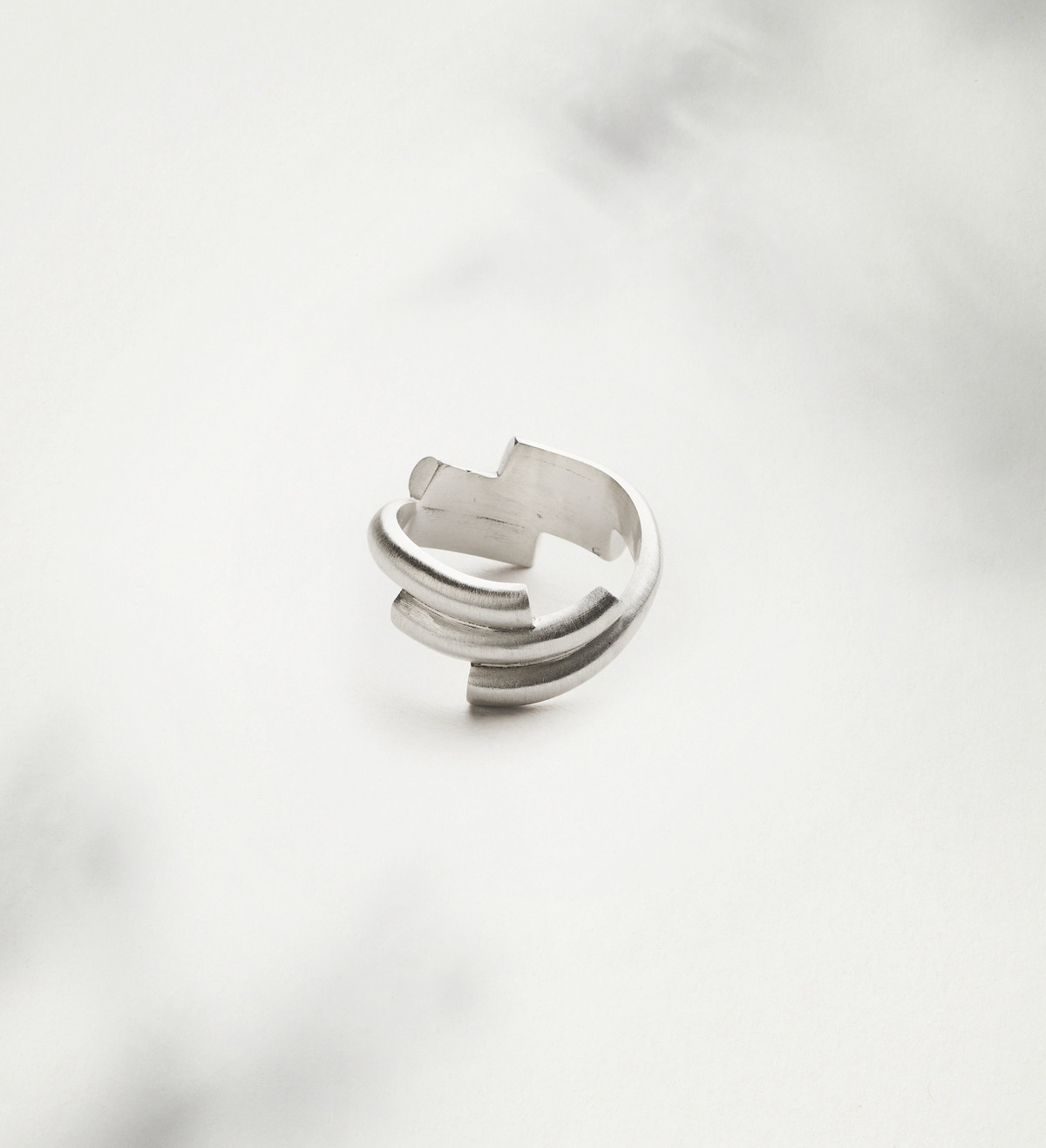 Sterling silver ring Flux 12mm