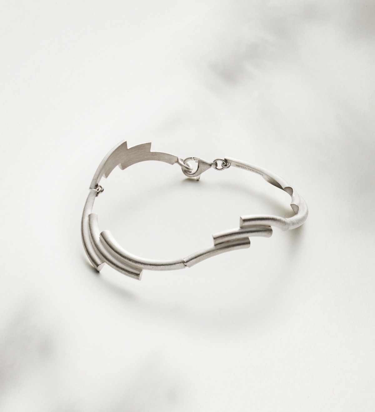 Brazalete plata Flux 18cm
