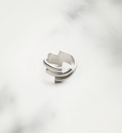 Anillo plata Flux 12mm