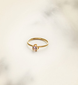 Anillo oro con zafiro lila Wennick-Lefèvre 0,21 ct