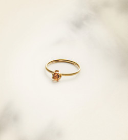 Anillo oro con zafiro rosa Wennick-Lefèvre 0,21 ct