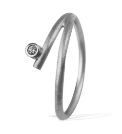 Anell Kyoto or blanc i diamant