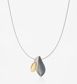 18k gold and silver pendant Creta 20mm