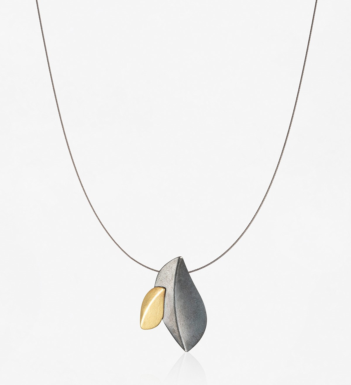 18k gold and silver pendant Creta 20mm