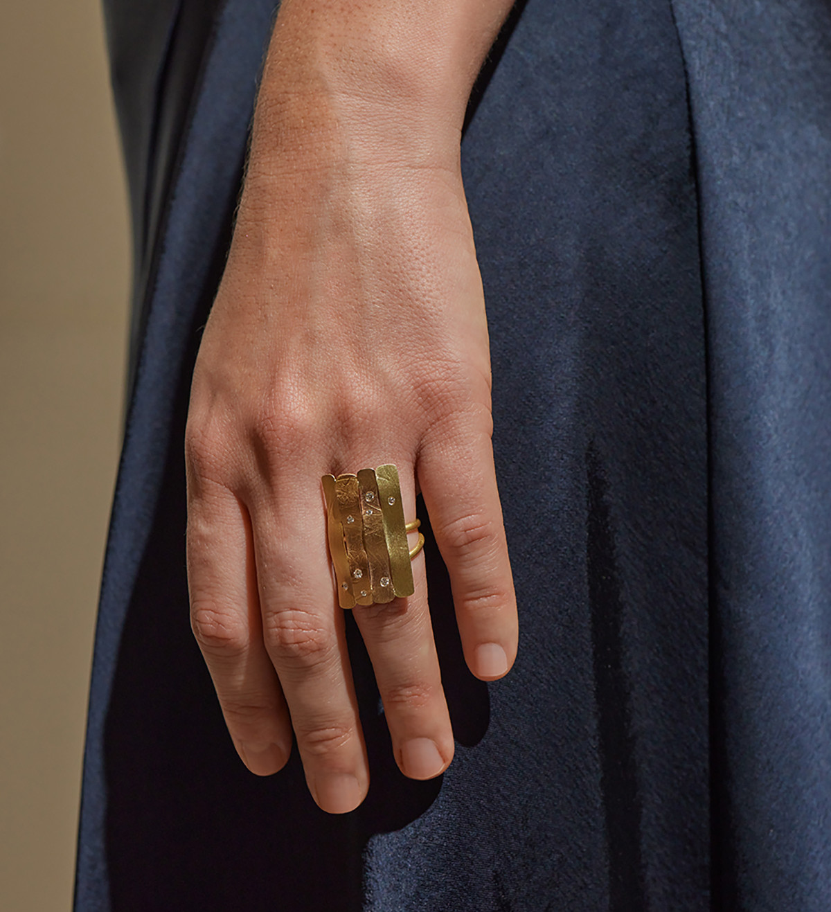 Anillo Oceà en oro y diamantes (0,125 ct)