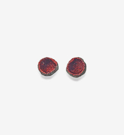 Pendientes plata y pintura acrílica Nius 10mm