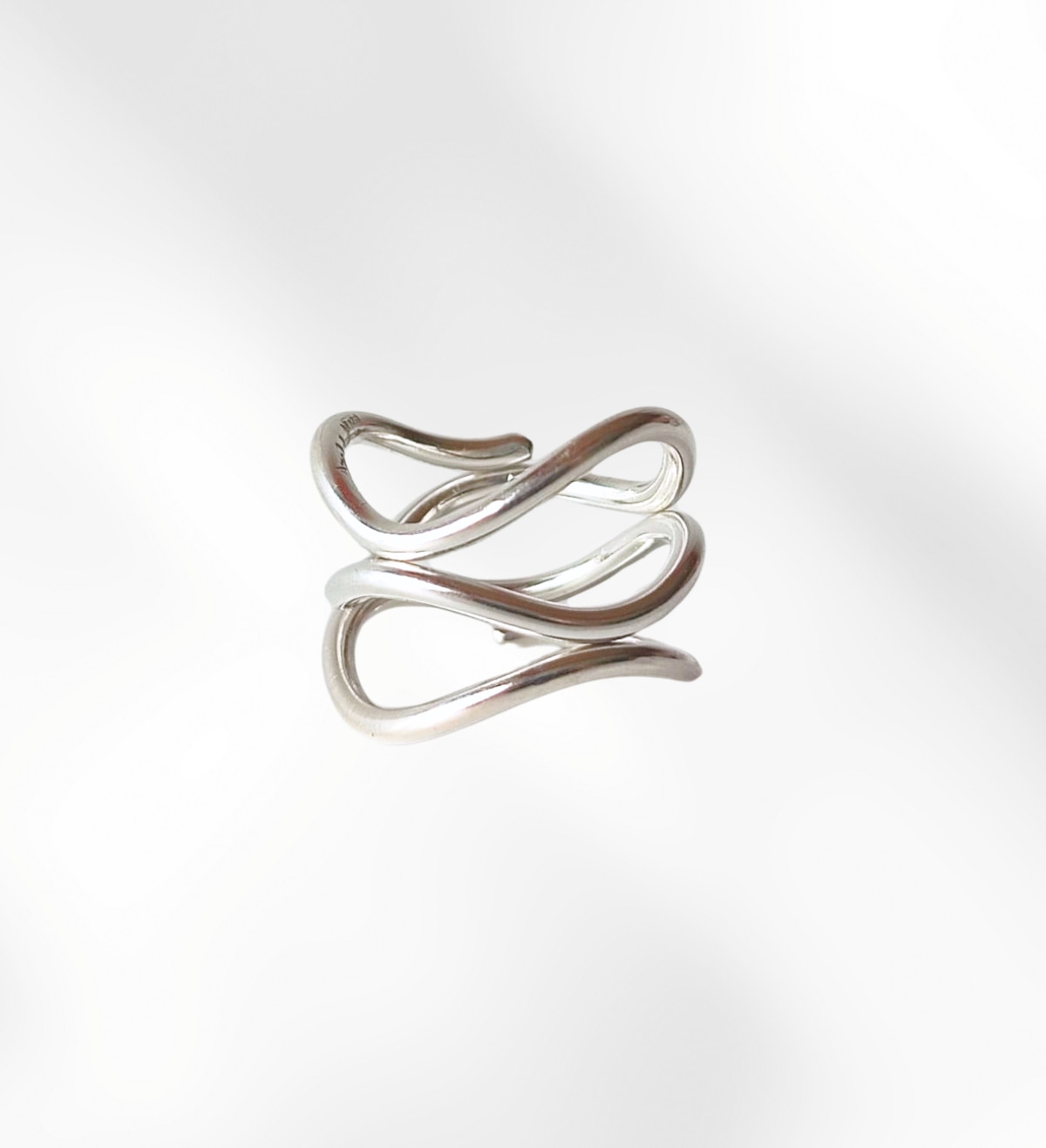 Anell plata Calder 3 voltes